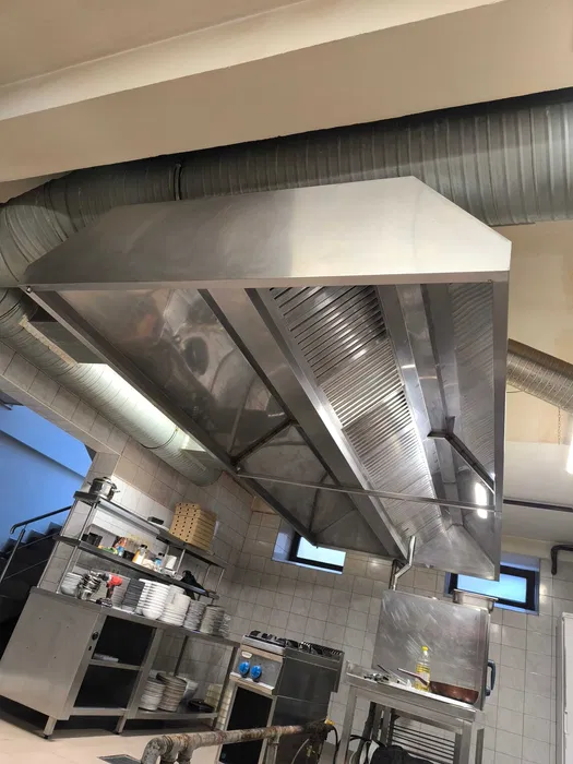 Hota profesionala inox 4000x1800x400 mm – plafon – filtre grasime – HoReCa - Imagine 2