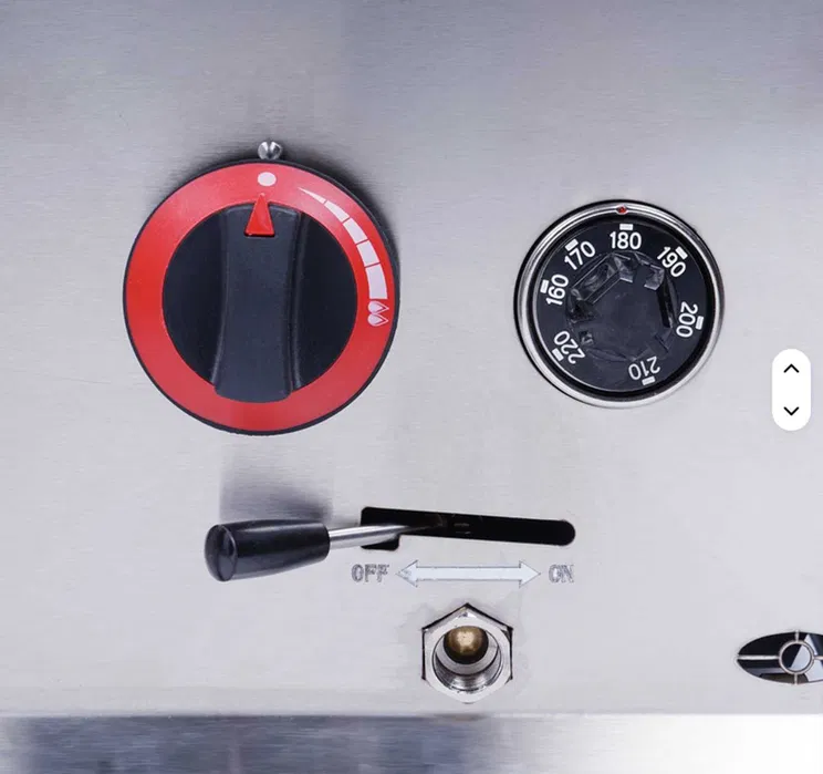 Friteuza profesionala dubla pe gaz 2x15L – inox, termostat, robinet – HoReCa - Imagine 5