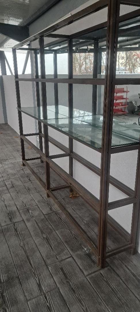 Raft profesional expunere marfa 270x200 cm – Aluminiu – 5 polite – Magazin / Depozit / HoReCa