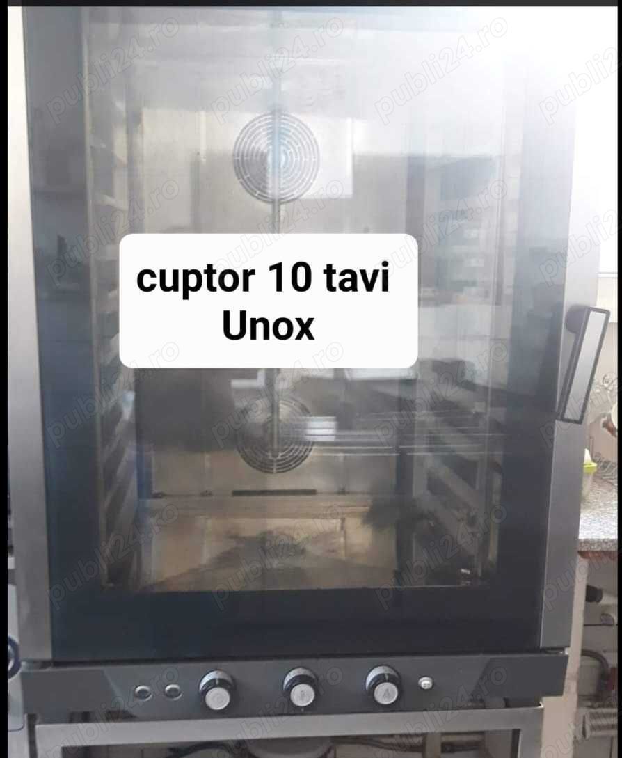 Cuptor profesional UNOX 10 tavi – cuptor combi HoReCa pentru restaurant, patiserie si gastronomie