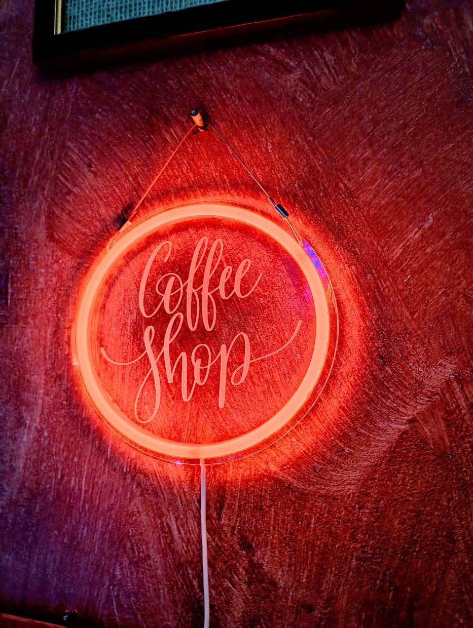 Reclama luminoasa LED Neon Coffee Shop – Decor cafenea, bar, restaurant HoReCa