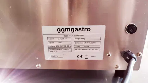 Sterilizator UV profesional pentru 30 oua si cutite – echipament HoReCa - Imagine 2