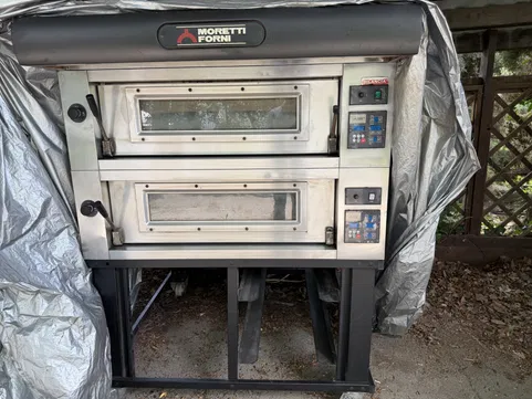 Cuptor pizza profesional Moretti Forni Amalfi C, 2 camere, 400V, 9.6 kW