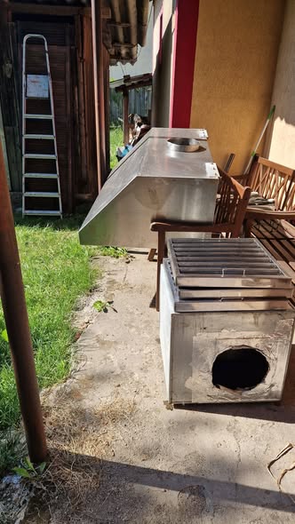 Hota profesională inox pentru exterior cu motor – extracție restaurant HoReCa - Imagine 2