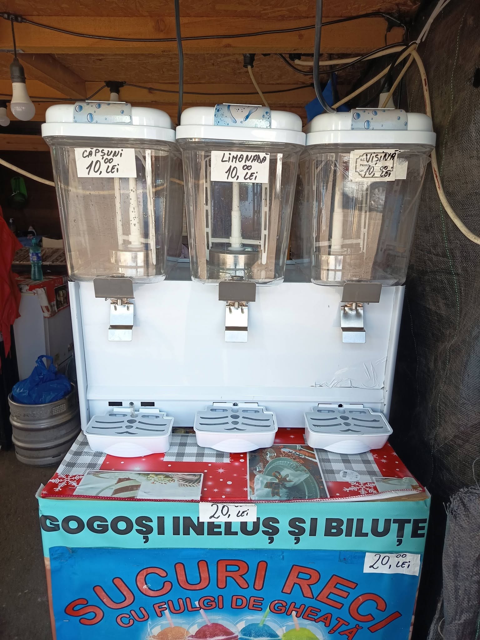 Dozator sucuri profesional MAXIMA DP3-18 - 3 cuve x 18L, racire - aproape nou