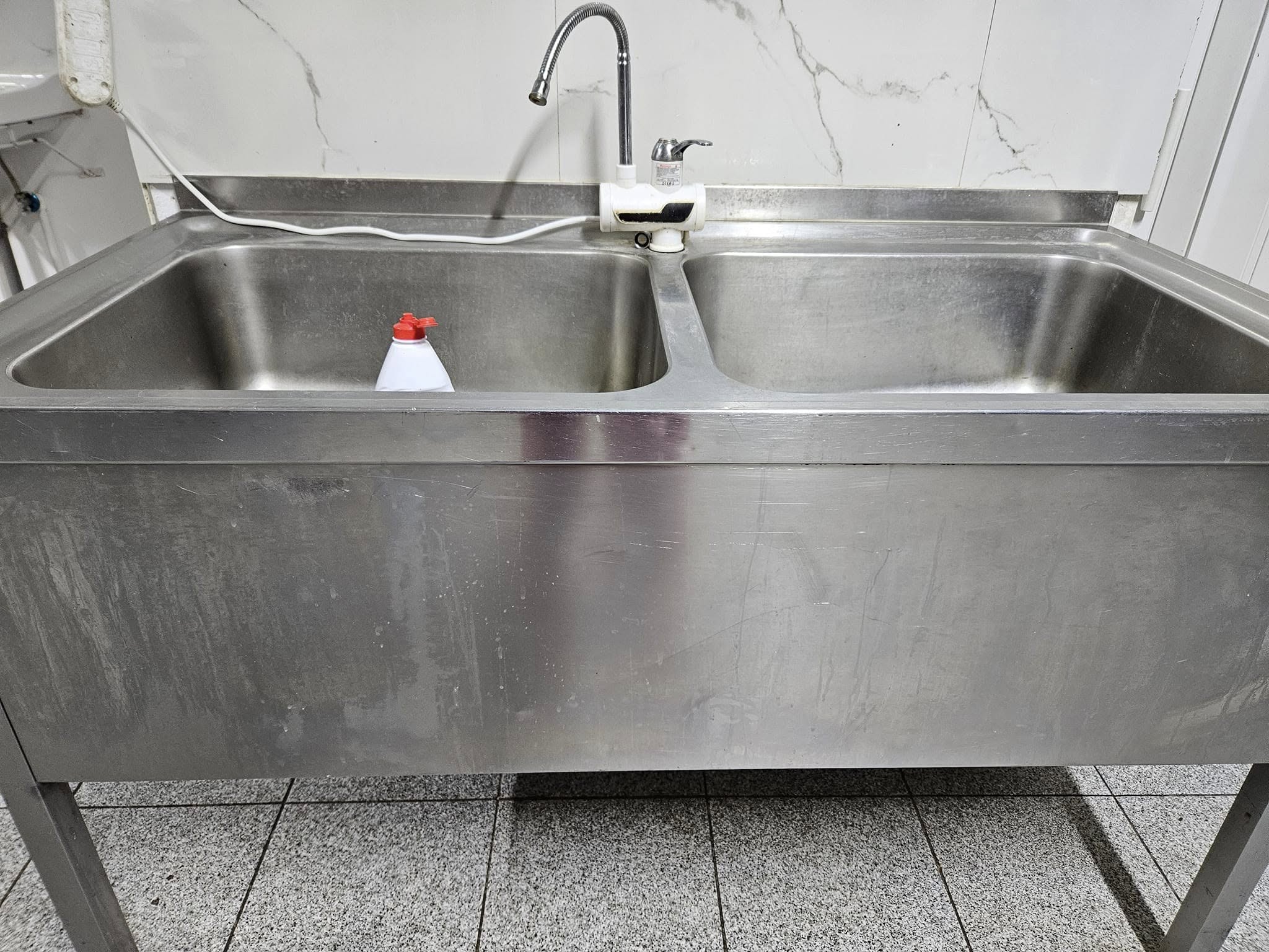 Chiuveta profesionala inox cu 2 cuve pentru bucatarie HoReCa