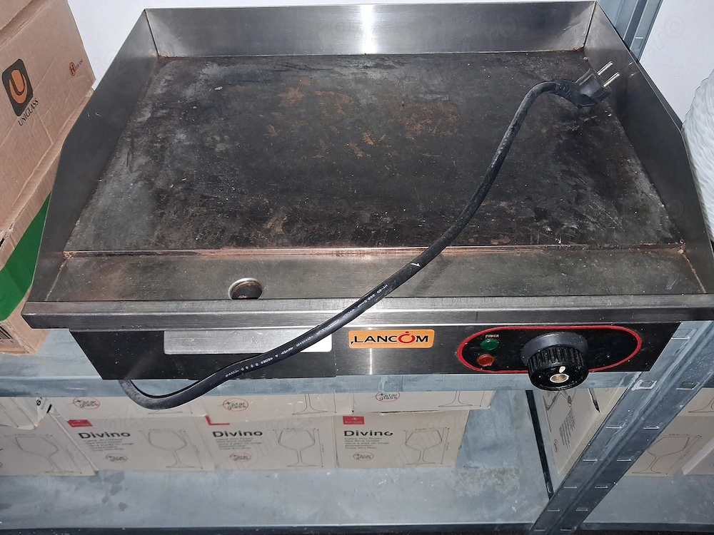 Grill profesional cu plita neteda HoReCa – second hand