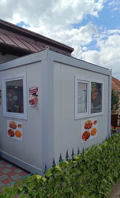 Container modular HoReCa 3 x 2,4 m, nou, cu chiuveta si panou electric