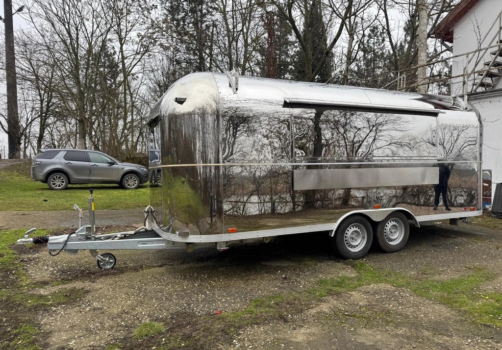 Food Truck Airstream 2024 – rulotă fast-food complet echipată, inox, 380V, omologată RAR - Imagine 3