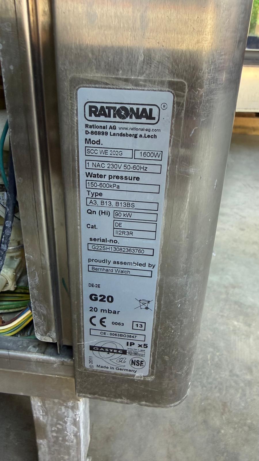 Cuptor gastronomic Rational White Efficiency SCC WE 202G GAZ , 40 tavi GN1/1 ca nou !! - Imagine 4