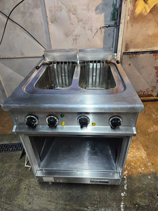 Friteuza profesionala dubla electrica SH – 2 cuve inox HoReCa