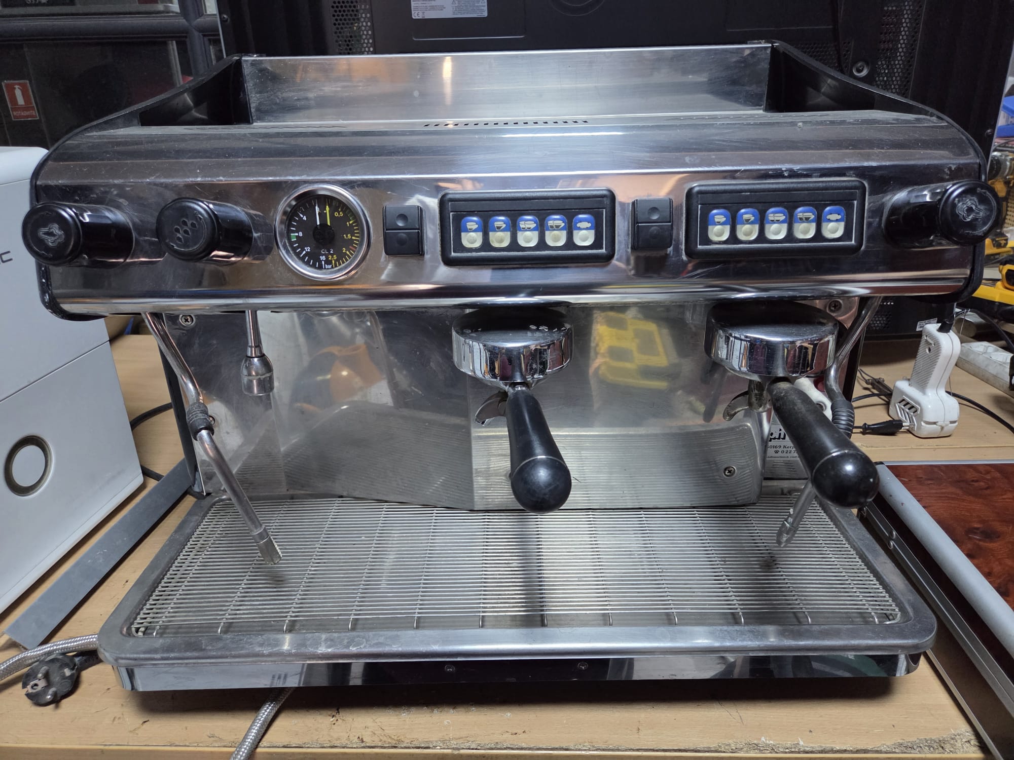 Espressor profesional Expobar Crem MA-C-2GR (2 grupuri, boiler 11.5L, 3050W) horeca