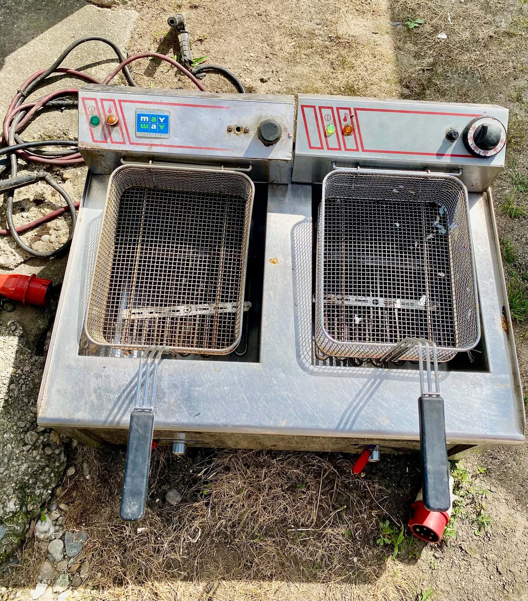 Friteuza Profesionala Dubla May Way Inox Trifazica 380V - Restaurant Fast Food SH - Imagine 3