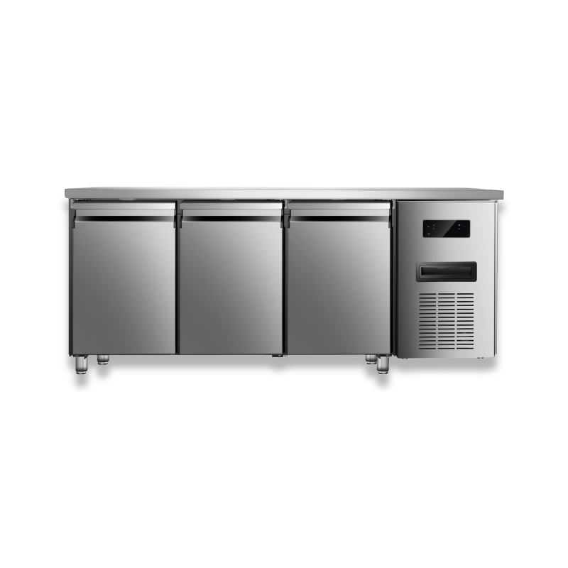 Masa Rece Frigorifica Profesionala cu 3 Usi si Blat Inox – 428 Litri – HoReCa Restaurant Pizzerie