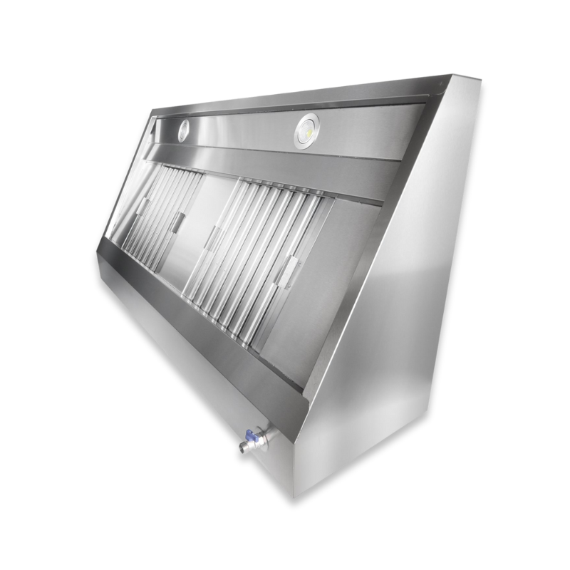 Hota Snack Profesionala de Perete cu Led Fara Motor – Diverse Dimensiuni – Inox HoReCa Restaurant Fast Food