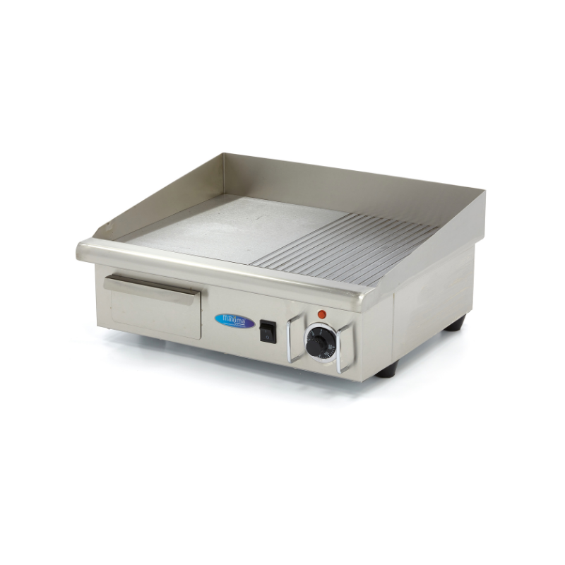 Grill / Gratar Electric Fonta | Neted & Striat – 550 x 475 mm -– Profesional HoReCa Restaurant Fast Food