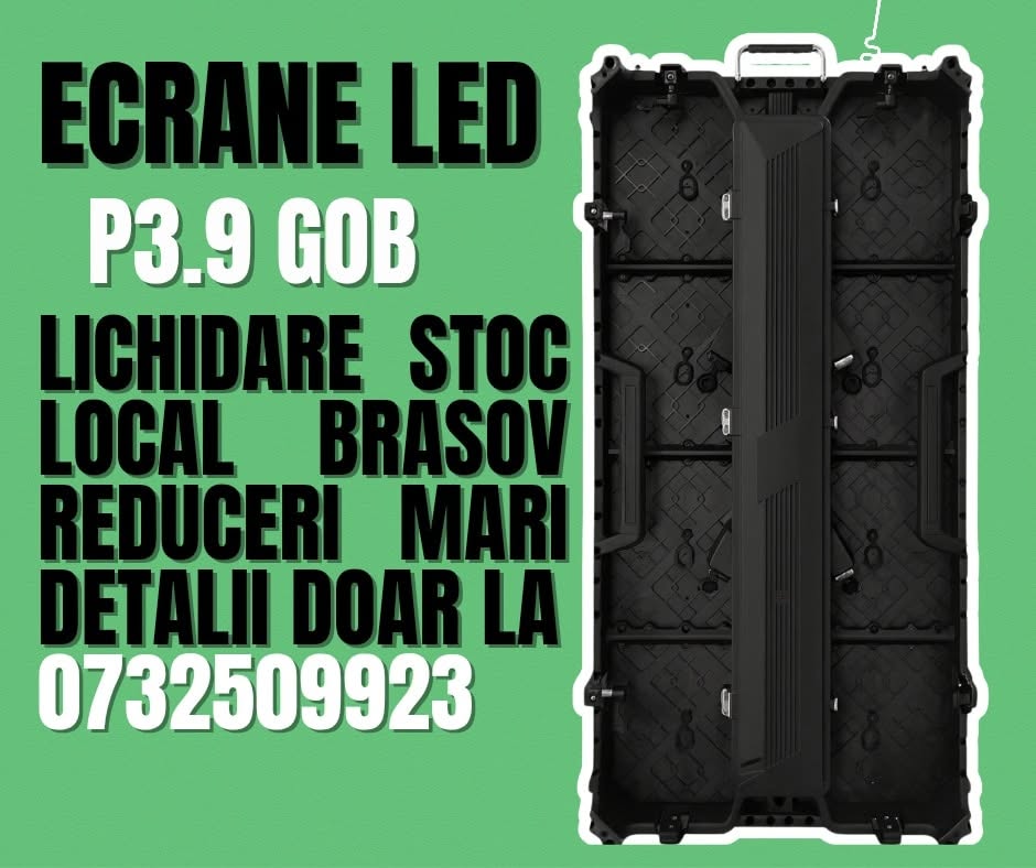 Ecrane LED P2.6 si P3.9 Interior / Exterior cu GOB – Stoc Local Brasov