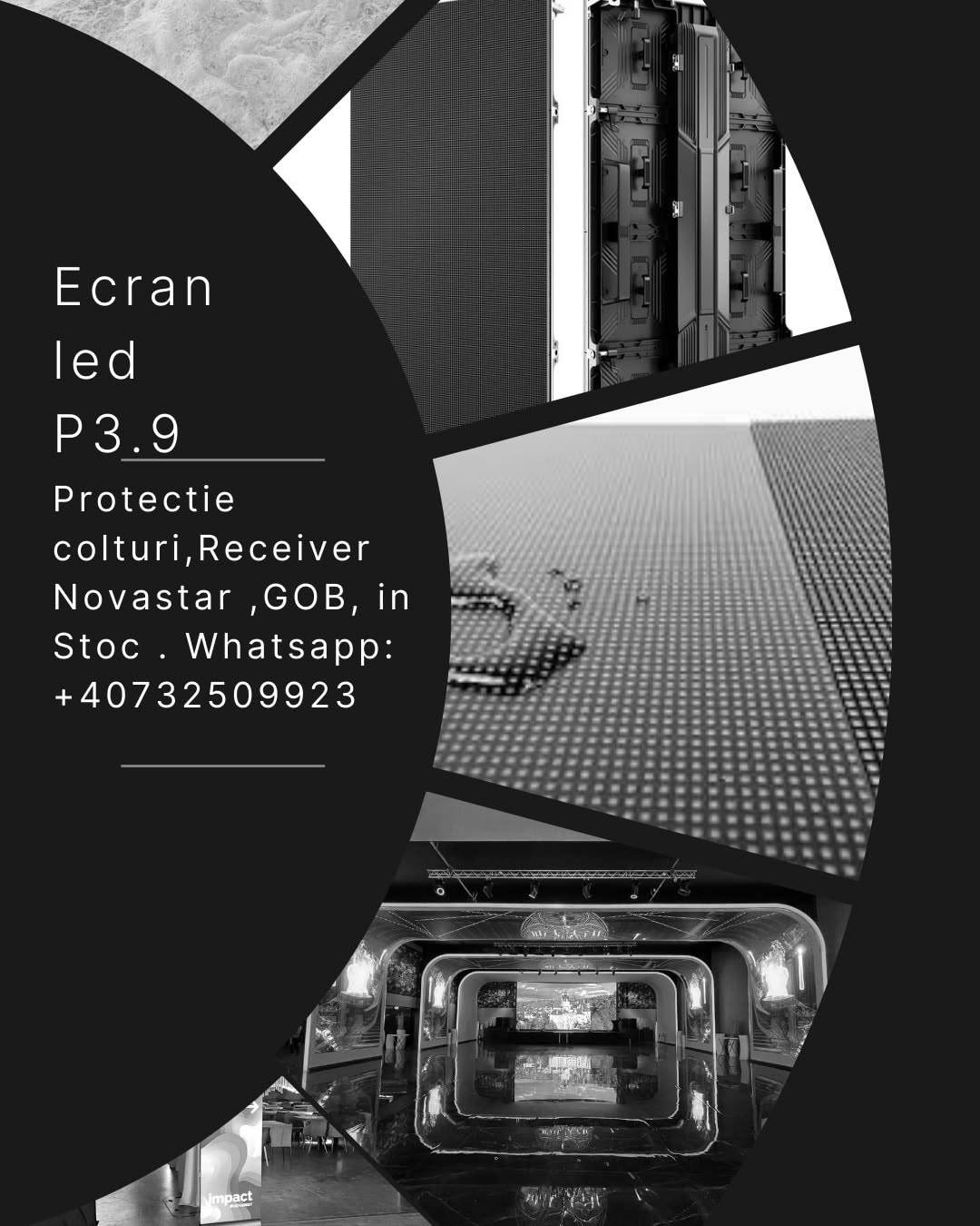 Ecrane LED P2.6 si P3.9 Interior / Exterior cu GOB – Stoc Local Brasov - Imagine 6