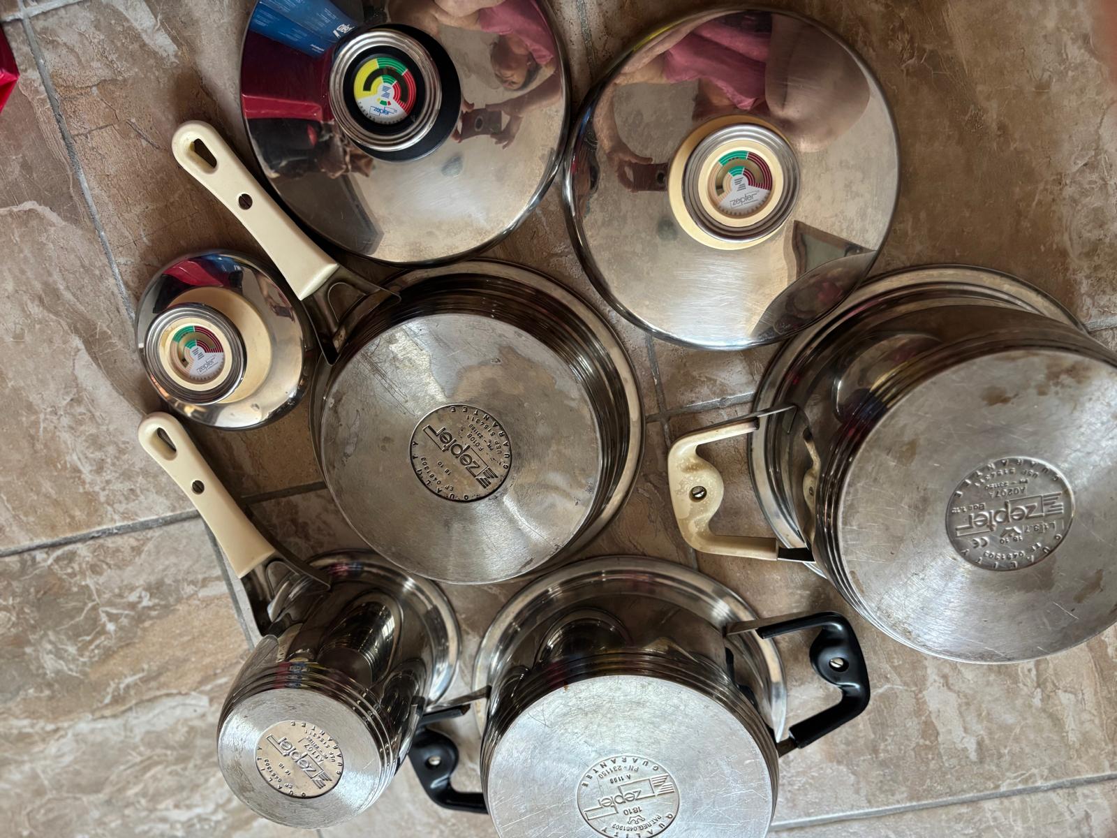 Set 4 cratite profesionale Zepter din inox cu capace termice – HoReCa, restaurant, bucatarie profesionala - Imagine 3