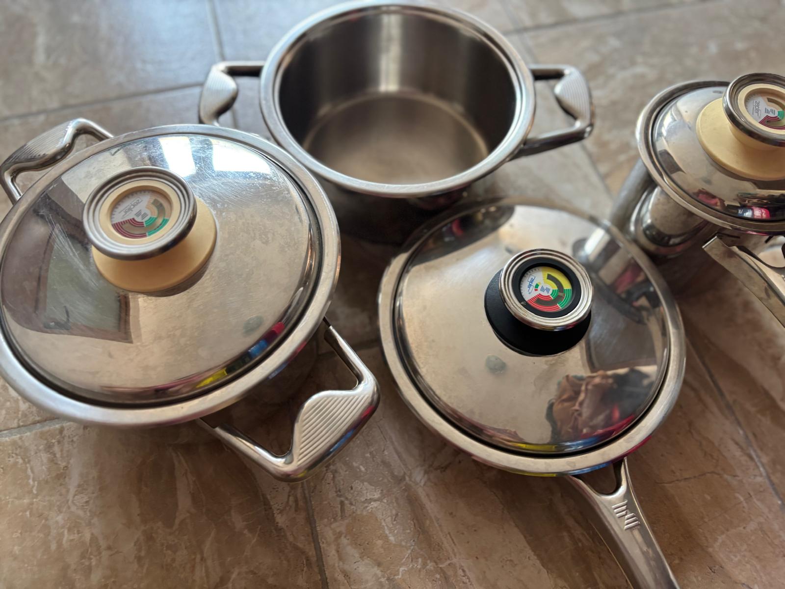 Set 4 cratite profesionale Zepter din inox cu capace termice – HoReCa, restaurant, bucatarie profesionala - Imagine 5
