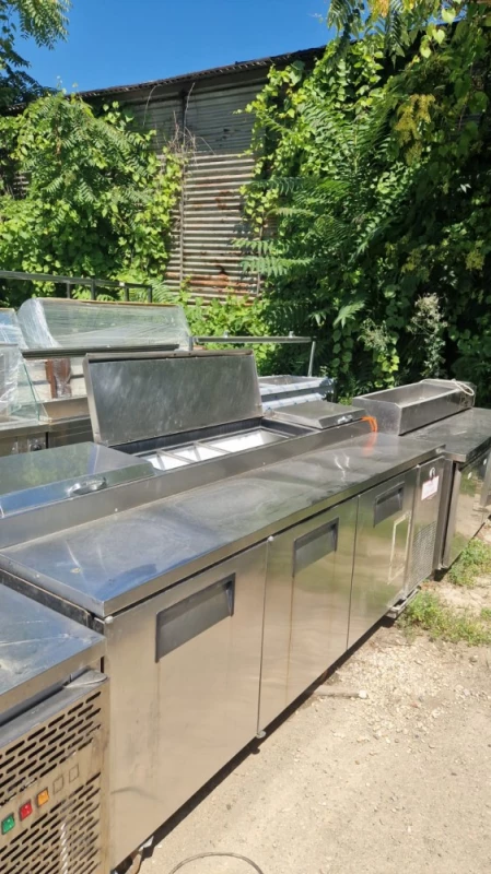 Masa frigorifica inox 3 usi cu spatiu GN - masa rece profesionala HoReCa Second hand  SHH