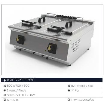 Utilare completa bucatarie profesionala HoReCa – aragaz, gratar si friteuza pe gaz - Imagine 2