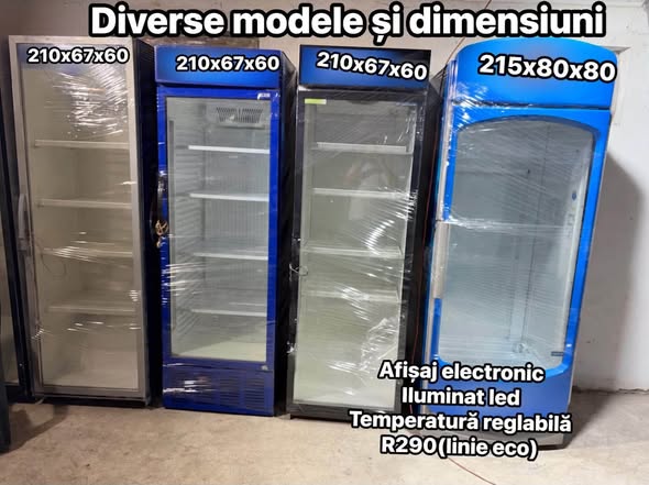 Vitrine frigorifice profesionale SH simple si duble – R290, LED – diverse dimensiuni