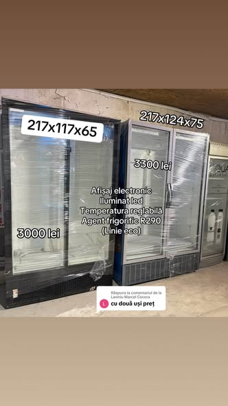 Vitrine frigorifice profesionale SH simple si duble – R290, LED – diverse dimensiuni - Imagine 3