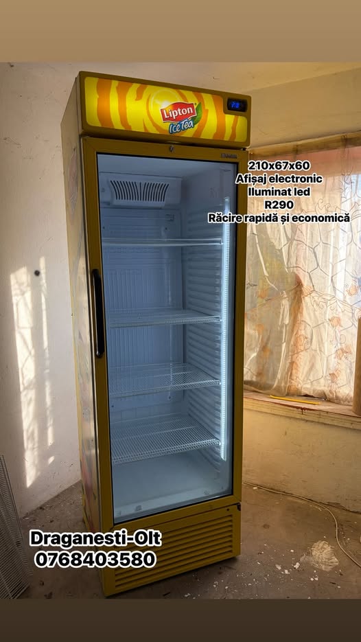 Vitrina frigorifica Lipton Ice Tea SH 210x67x60 cm – frigider bauturi R290, LED