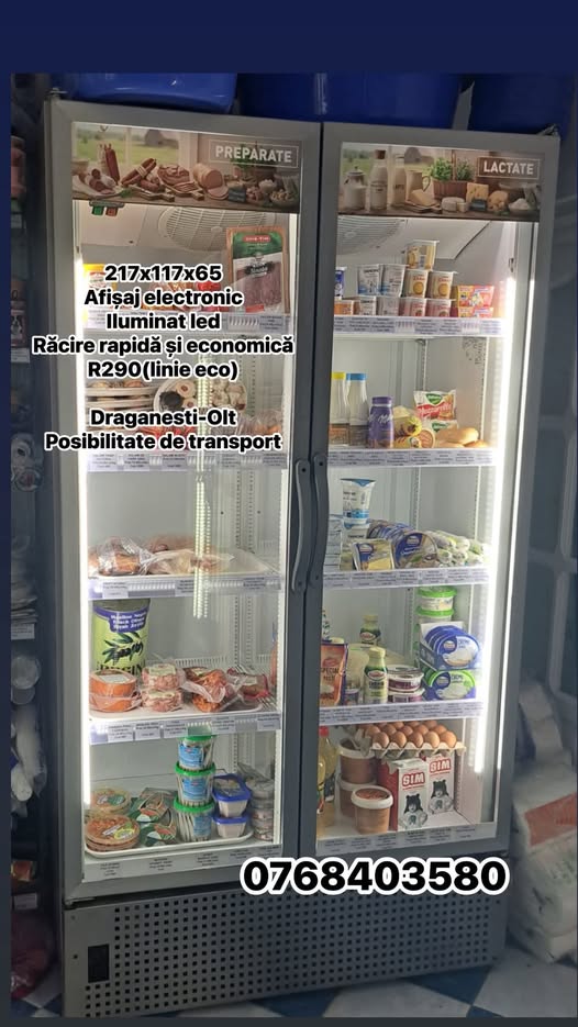 Vitrine frigorifice profesionale SH pentru mezeluri, lactate si bauturi – LED, afisaj electronic