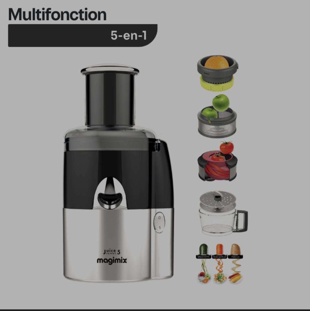 Storcator multifuncțional Magimix Expert 5 – profesional, pentru fructe și legume, HoReCa - Imagine 4