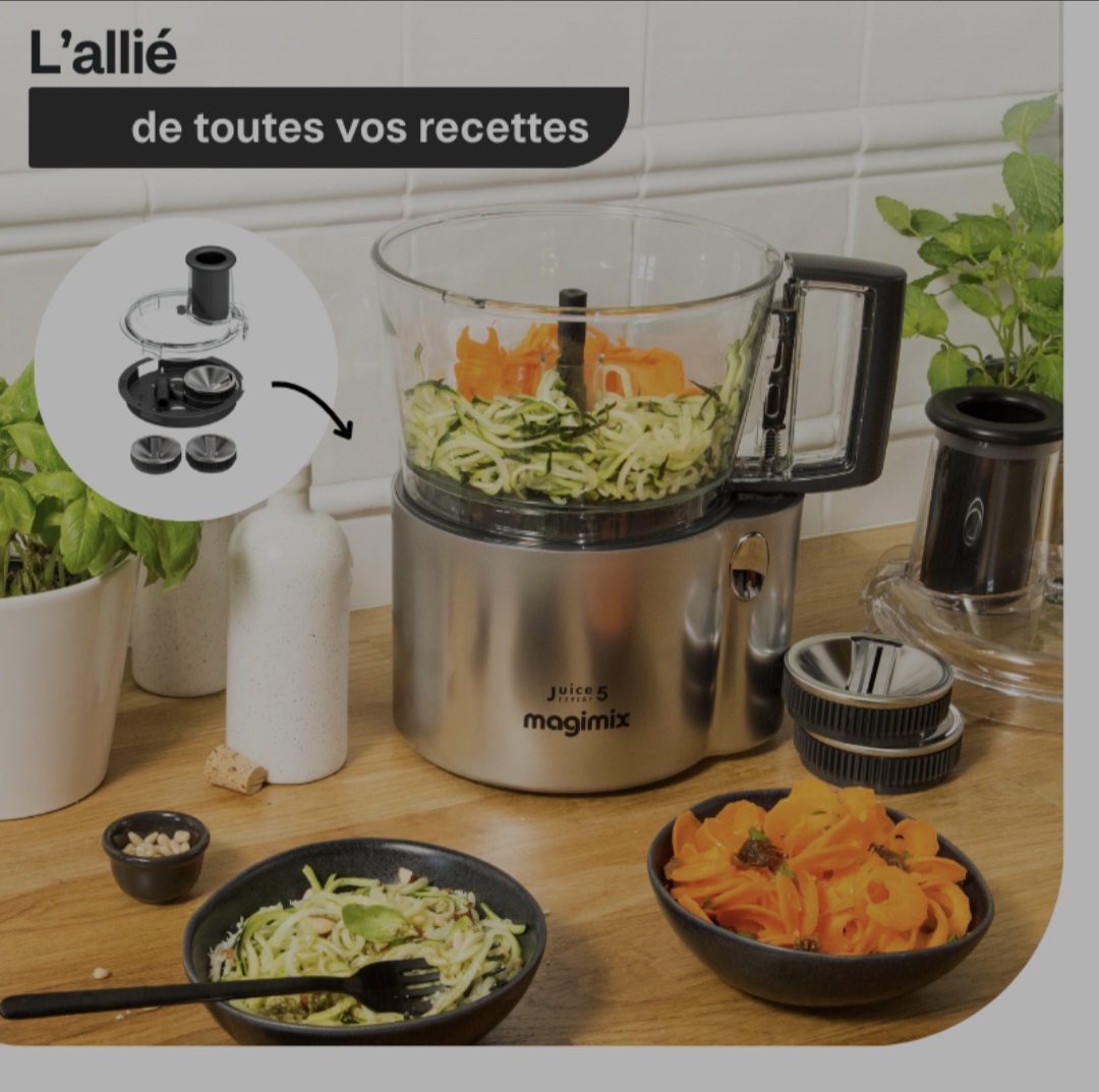 Storcator multifuncțional Magimix Expert 5 – profesional, pentru fructe și legume, HoReCa - Imagine 8