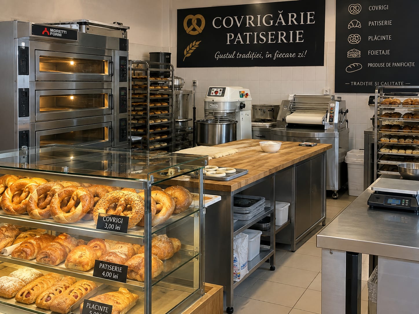 LISTĂ SOLICITARE OFERTĂ – COVRIGĂRIE / PATISERIE caut echipamente covrigarie/patiserie