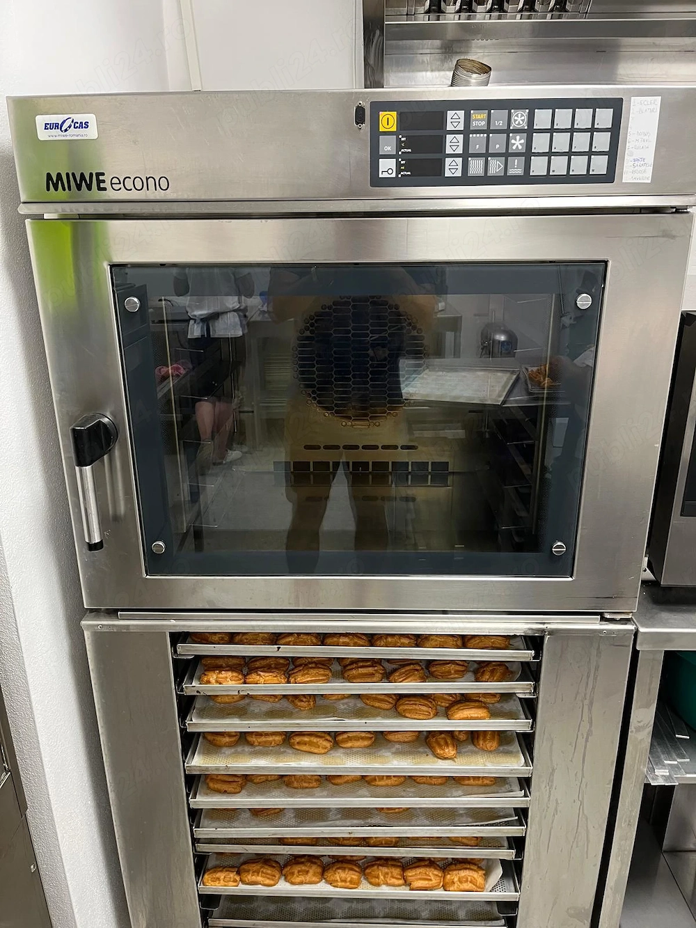 Cuptor profesional MIWE Econo 6 tavi 600x400 - electric 380V cu abur - Imagine 2