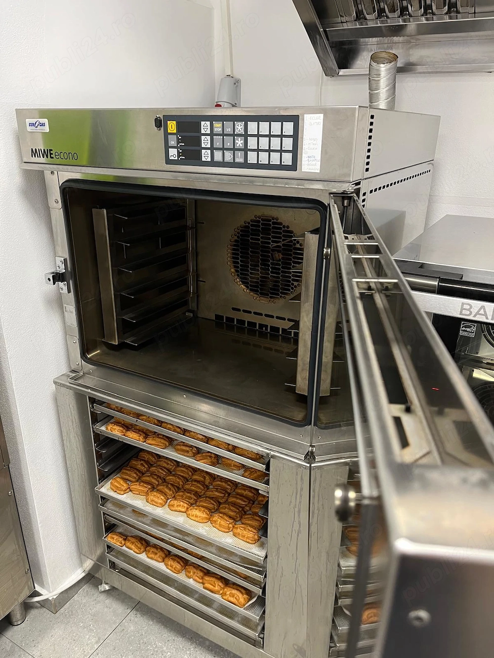 Cuptor profesional MIWE Econo 6 tavi 600x400 - electric 380V cu abur - Imagine 5