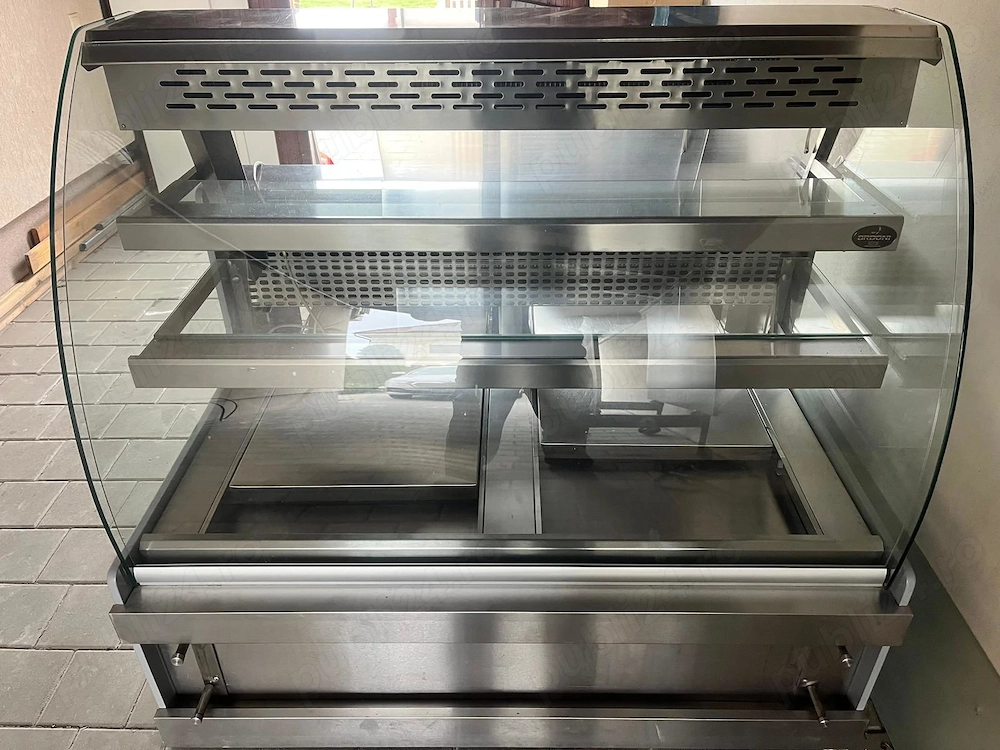 Vitrina frigorifica profesionala cofetarie patiserie inox 140 cm - SH orizontala