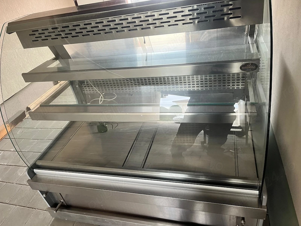 Vitrina frigorifica profesionala cofetarie patiserie inox 140 cm - SH orizontala - Imagine 2