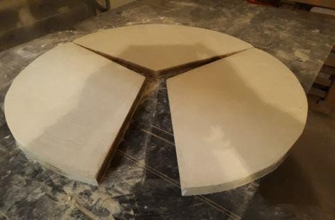 Placa samota refractara pentru cuptor pizza si paine - dimensiuni profesionale - Imagine 3