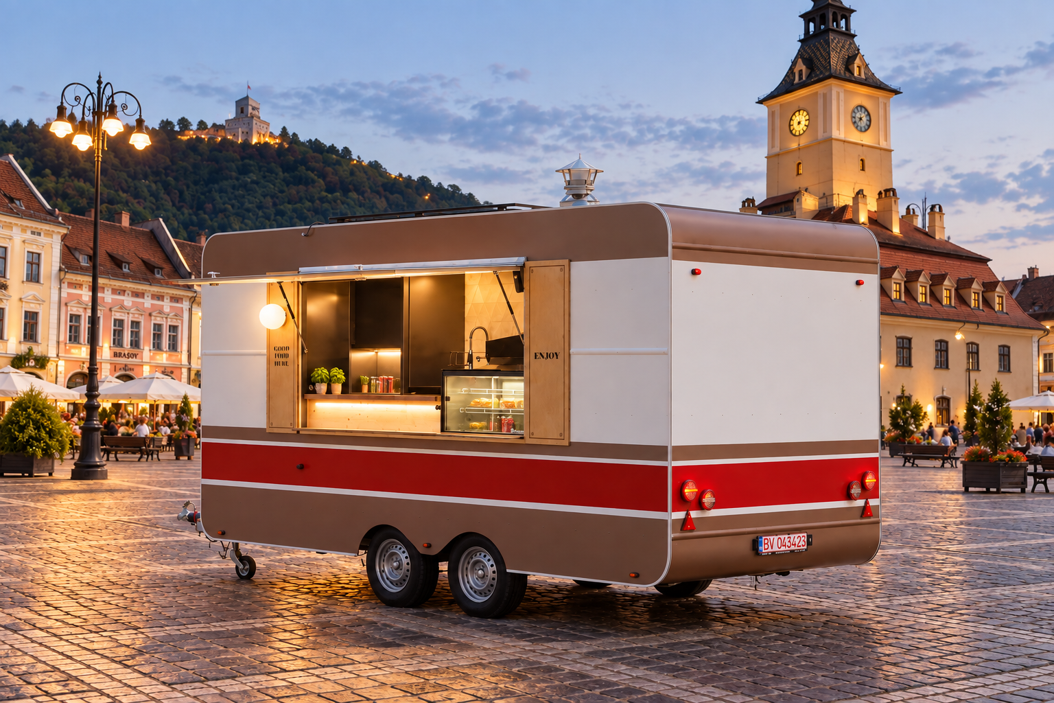 Rulote comerciale noi la comandă: food truck, cafenea și bar mobil | Social Van Brașov  – Livrare în România