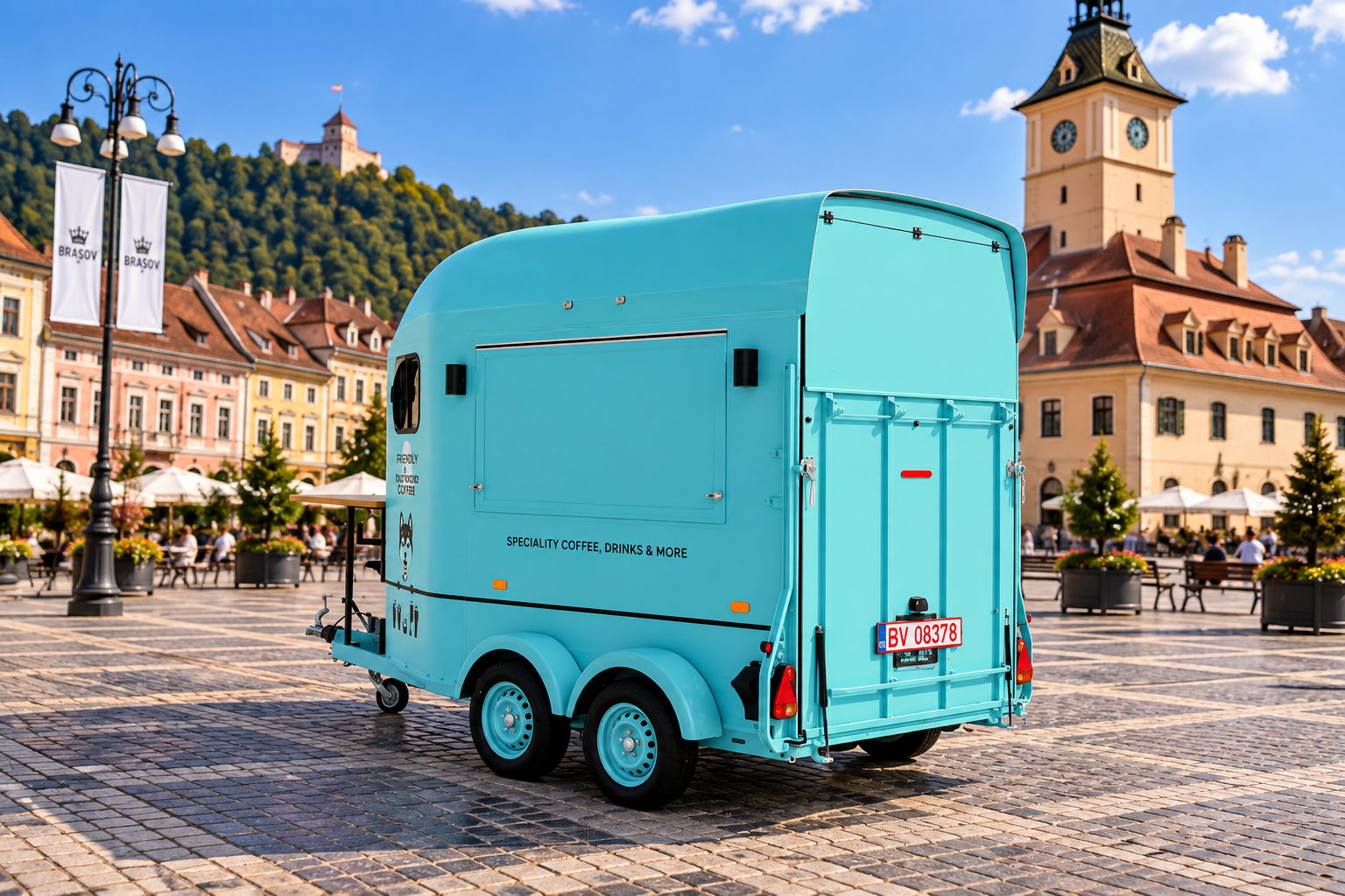Rulote comerciale noi la comandă: food truck, cafenea și bar mobil | Social Van Brașov  – Livrare în România - Imagine 7