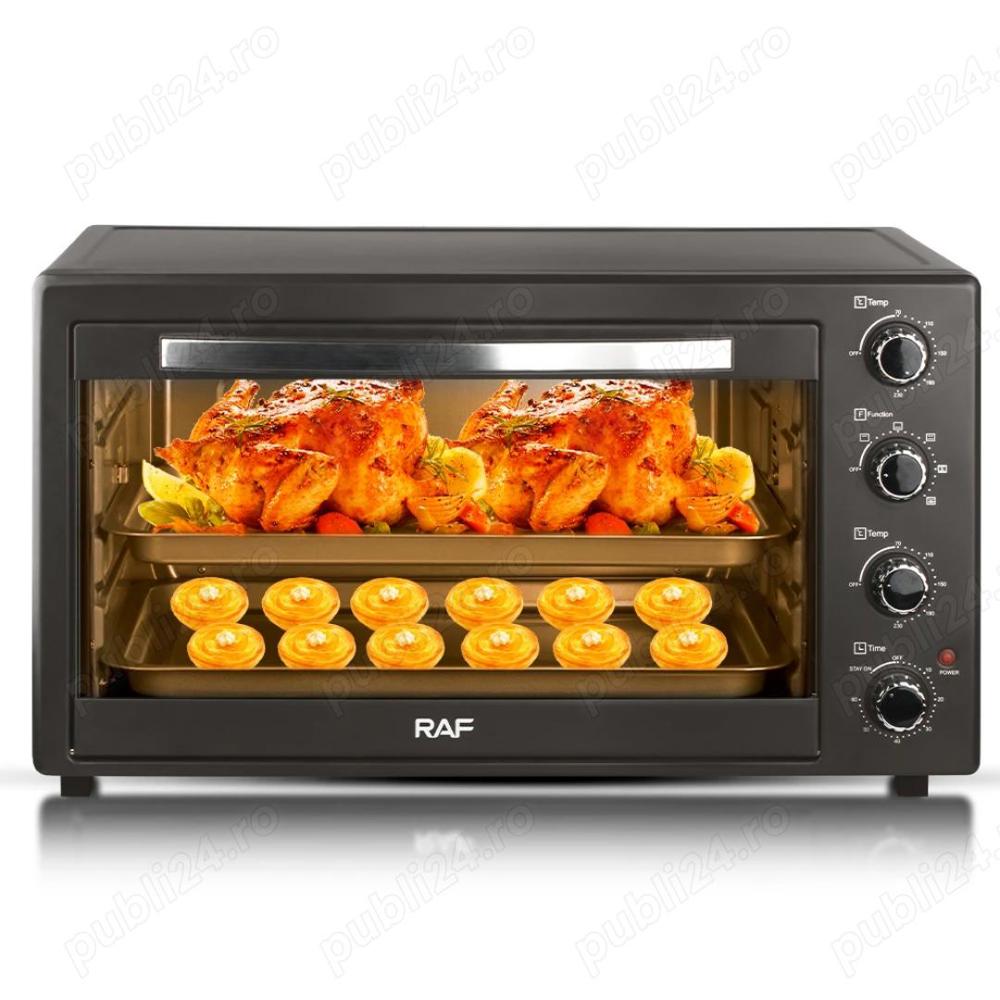 Cuptor electric 38L nou, 4 rezistente, 250°C, grill, tava si timer 60 min - Imagine 3