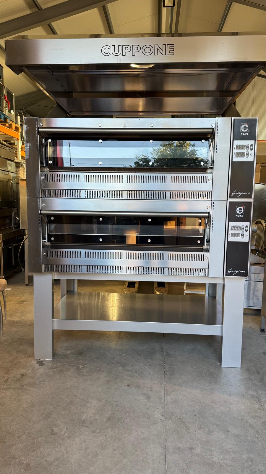 Cuptor pizza CUPPONE Giorgione 2 camere pe gaz + hota – 6+6 pizza - Imagine 5