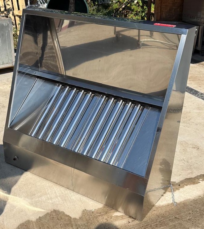 ota inox de perete Snack 1200x1100x450H – 2 filtre labirint – motor incorporat - Imagine 3
