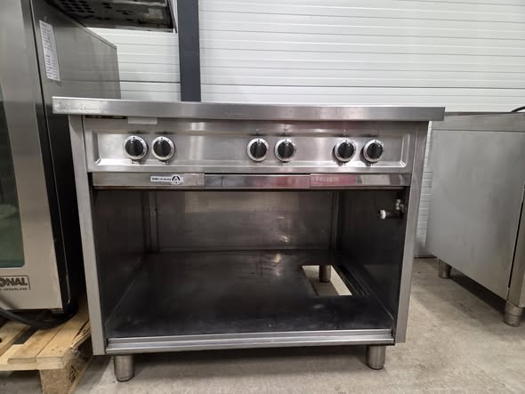Masina de gatit profesionala pe gaz cu 6 arzatoare, linia 900, 16 kW, pentru restaurant si bucatarie HoReCa - Imagine 5