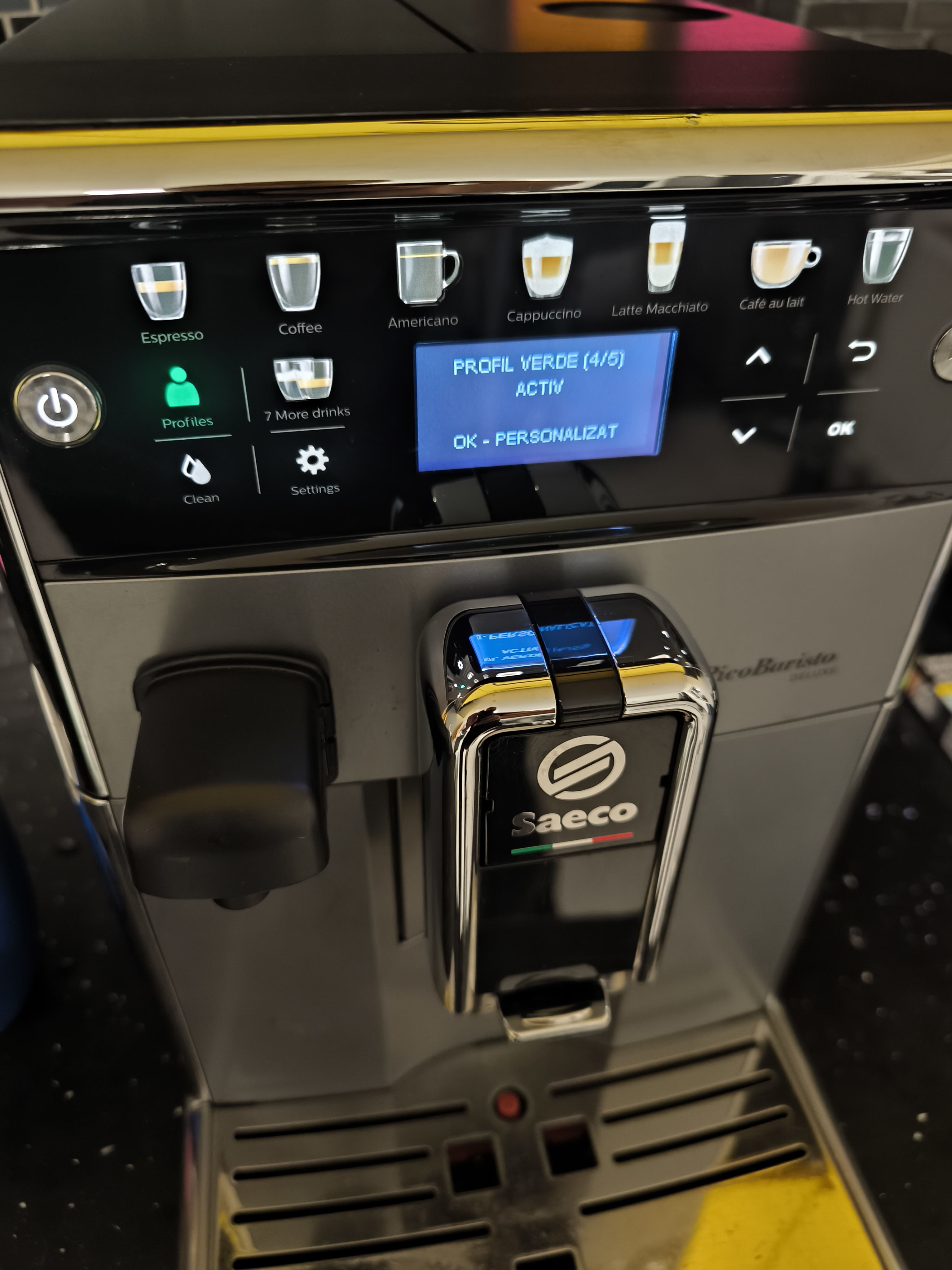 Espresso cafea Saeco Pico Baristo de Luxe – Espressor automat cu rasnita integrata pentru cafea boabe si cappuccino - Imagine 2