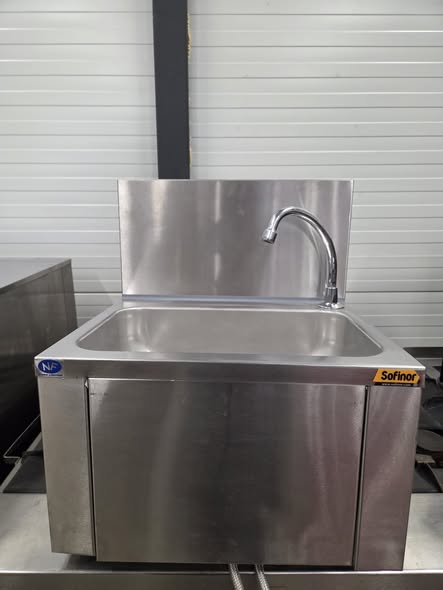 Chiuveta profesionala inox cu actionare la picior, lavoar pentru bucatarie restaurant si HoReCa, 46x38x51 cm - Imagine 3