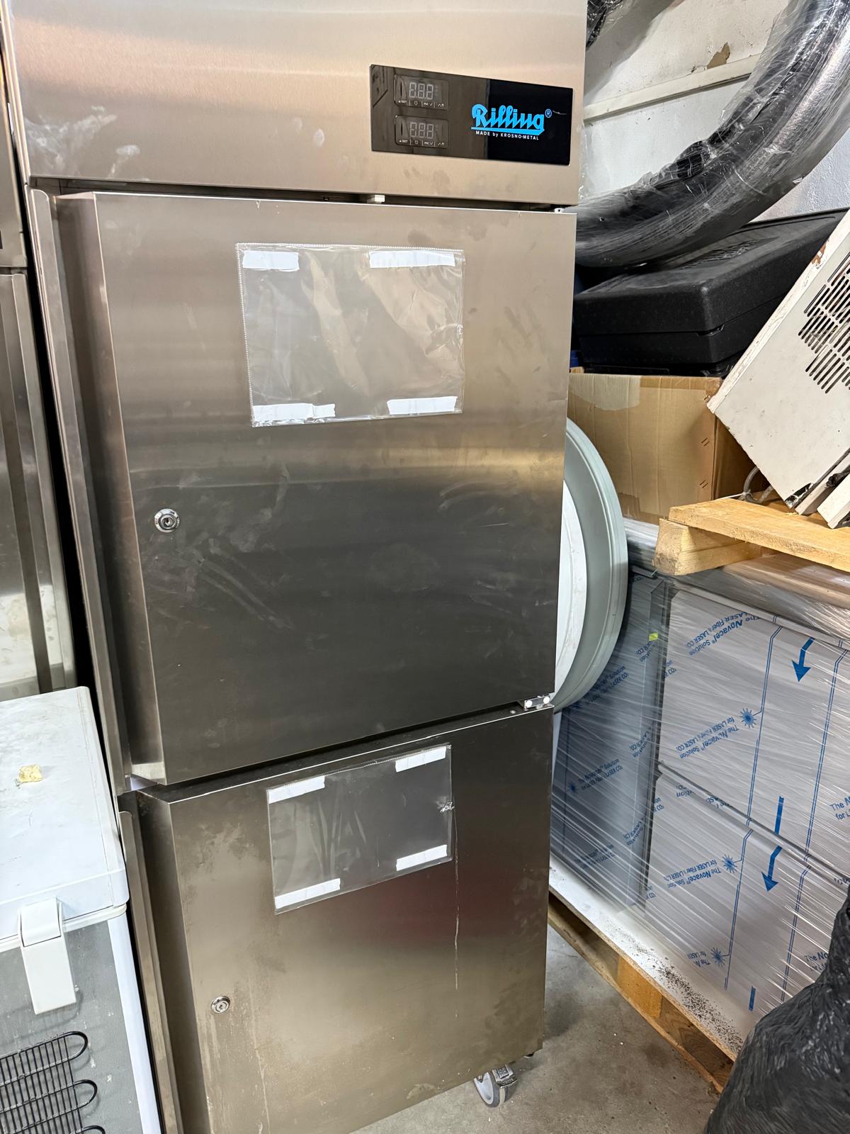 Frigider Congelator Profesional Rilling Kross-Metal din Inox cu 2 Compartimente HoReCa