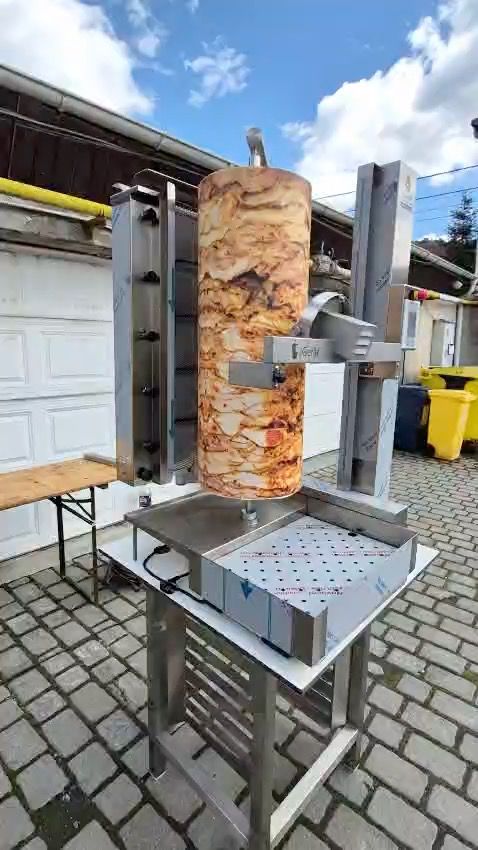Robot Profesional Shaorma Kebab ALKADUR derGerat cu Taiere Automata - Echipament HoReCa