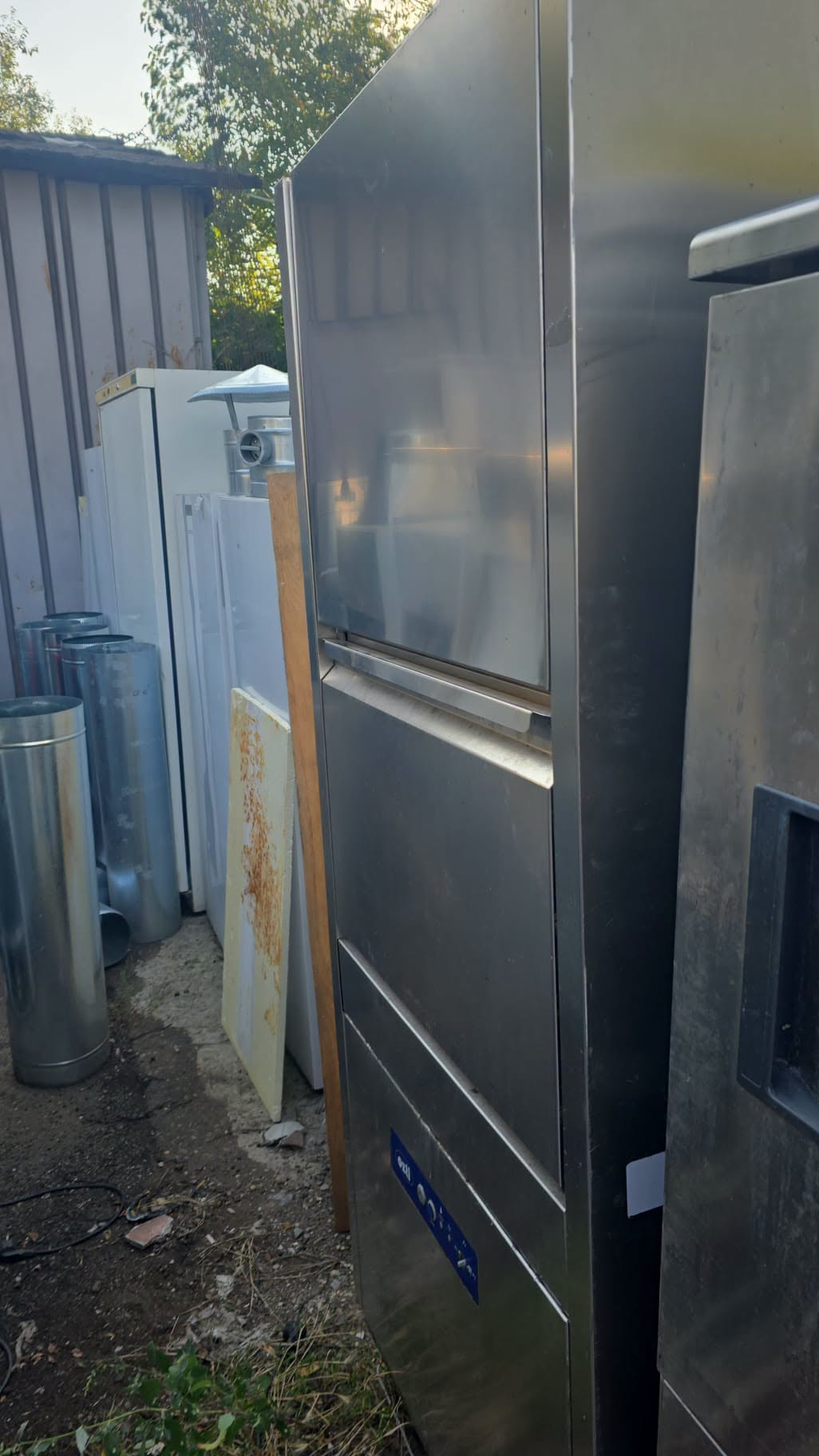 Masina de spalat vase profesionala cu capota pentru oale mari si ustensile HoReCa, inox, second hand