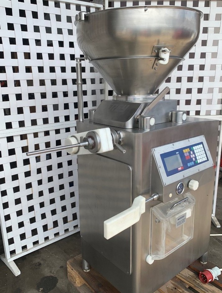 Masina de umplut carnati cu vacuum FREY KONTI E80, 80 litri, 3600 kg/h, sprit profesional, SH - Imagine 2